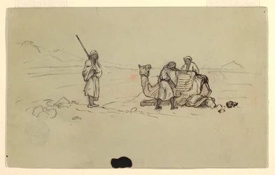 Charing a Dromedary, February 1868