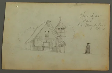 Church at Naré, Rio Magdalena, Colombia, 1853