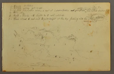 Drawing, Cloud Study, 1844
