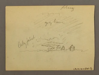 Cloud Study Over Buildings, Possibly 1868-69