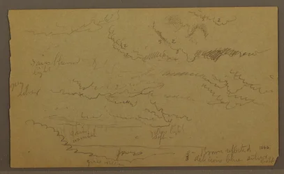 Cloud study, possibly 1860