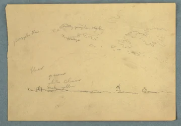 Drawing, Clouds over a Horizon Line, 1857
