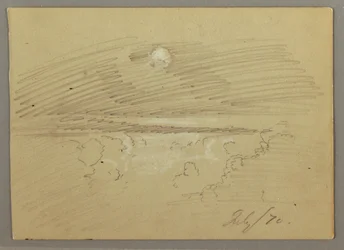 Cloudy sky, July 1870