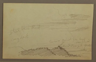 Drawing, Cloudy Sky, Possibly 1860s