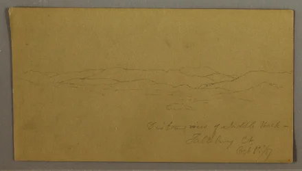 Distant View of Saddleback Mountain, Maine, October 1, 1867
