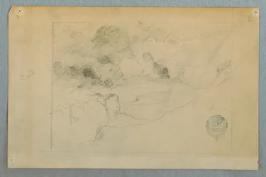 Distant View of Sangay Volcano Erupting, Ecuador, 1857–62