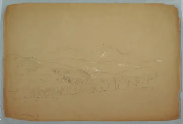 Distant View of the Katahdin Shown from West, ca. 1856