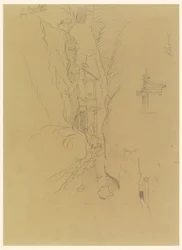 El Khasneh from the Sik, Petra, late February 1868