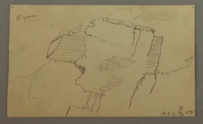 El Yemen Valley, Arabia: Rock Wall, February 20, 1868