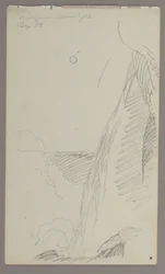 Falls in moonlight, 1858