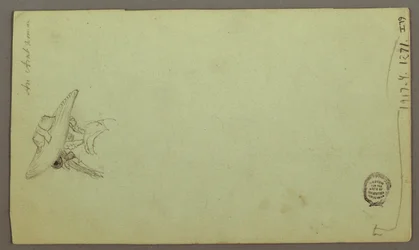 Figure Studies, Sailboat, Architectural Studies, Possibly 1868