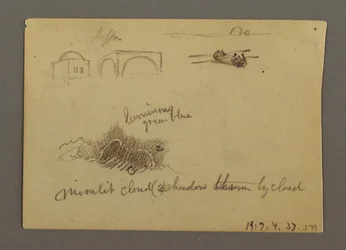 Figures and a Signal Tower, Egypt, Possibly 1868