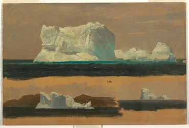 Floating Icebergs, July 4, 1859