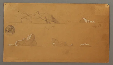 Floating Icebergs, July 5 and 6, 1859