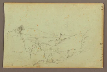 Hennequin Point and the American Falls, Niagara River, possibly 1856