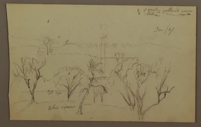 Hills, Trees, Low Sun, 1867