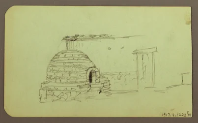 Itaccihuatl Peaks; Verso: Baking Oven, 1883
