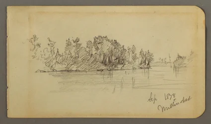 Lake and Wooded Shore, 1878