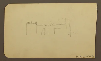 Landscape; Verso: Church, April 1885