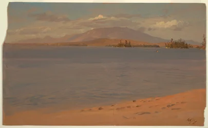 Mount Katahdin from Lake Millinocket, 1878