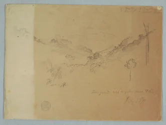 Mountain Landscape near Jorje, Ecuador, July 23, 1857
