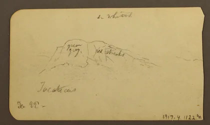Mountain Landscapes; Verso: Mountain Flank, Tocatecas, December 22, 1884
