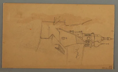 Mountain Peak, Vegetation by Pool, 1868