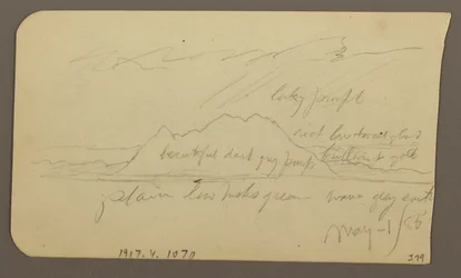 Mountain Peak; Verso: Rugged Range, May 1, 1885
