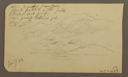 Mountain Range, Toluca; Verso: Mountain Range, Toluca, January 7, 1885