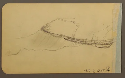 Mountain Side, turret; Verso: Mountain Side, 1889