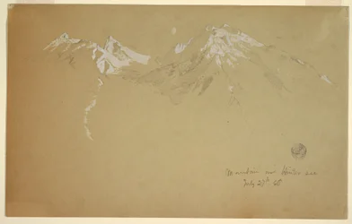 Mountain over Hintersee, near Berchtesgaden, Bavaria, July 27, 1868