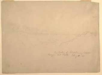 Mountainous landscape between Popayan and Pasto, Colombia, August 13, 1853