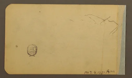 Plain, hill, town; Verso: Mountain Range, 1889