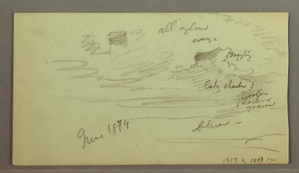 River through Mountain, possibly 1874