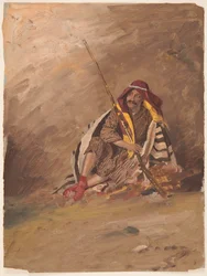 Seated Bedouin, probably February 1868