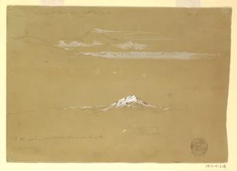 Sincholagua, Morning, from the Temple of the Sun, Quito, June 24, 1857