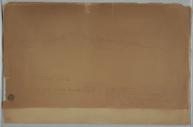 Drawing. Sketch. The Chimborazo Shown from Riobamba, Ecuador