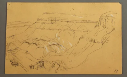 Sketches, El Yemen Valley, "Arabia", possibly 1868, February 20