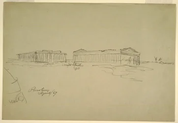 Sketches, Paestum, Southern Italy, April 1869