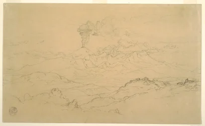 Smoke Rising from Cotopaxi Volcano, Ecuador, 1857