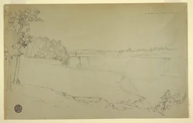 Studies. The Niagara Falls, probably 1856