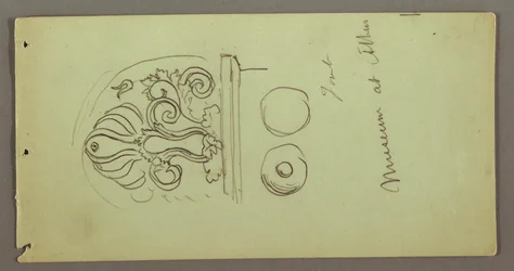 Studies of Objects from Athens Museum, possibly 1869
