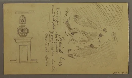 Studies of Table Parts, possibly 1868–69