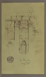 Study of Temple Ruins, May 8, 1868