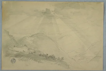 Sun Bursting through Clouds over a Mountain Valley, Jamaica, July 1865