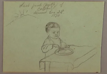 Sunset, Child Eating, December 22, 1870