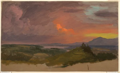 Sunset in the Hudson Valley, 1870–75