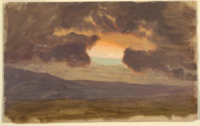 Sunset Over Bare Hills, 1870–80
