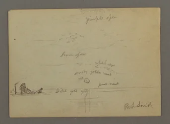 Sunsetting Over Sea, Steamboat, possibly 1868