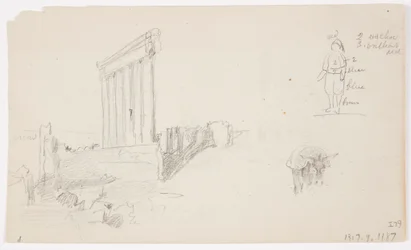 Temple of Jupiter at Sunrise, Baalbek, May 7, 1868